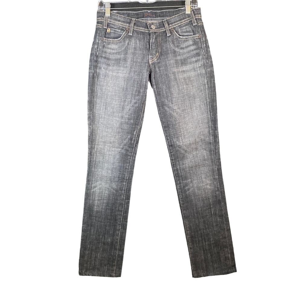 Citizens Of Humanity Womens Jeans Black Avedon #133 Low Waist Skinny Stretch 27